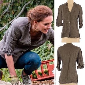 Zara Linen Shirt ASO Royal